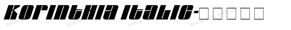 Korinthia Italic字体转换